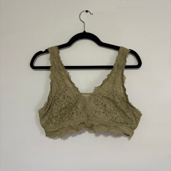 Aerie Green Lace Bralette - Size X-Large - Picture 1 of 7